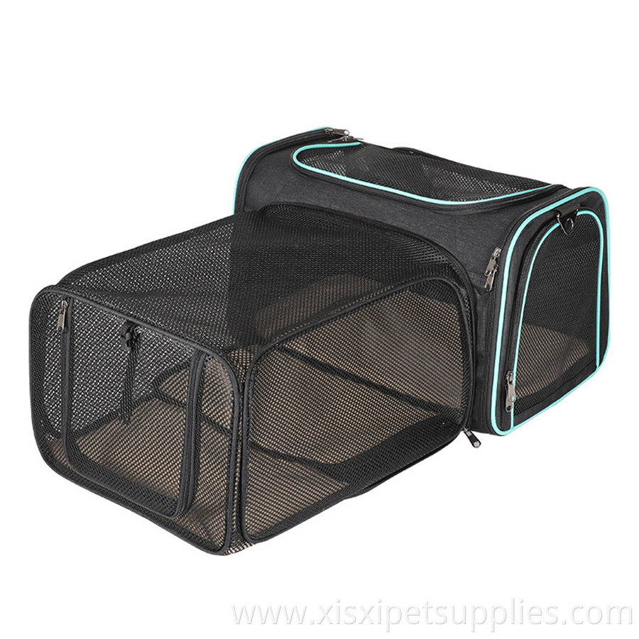 Portable Pet Travel Carrier Bag Traveling Locking Safety Zippers Pet Cage Bag Dogs or Cats folding fabric pet dog cat carrier